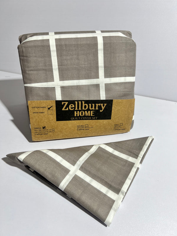 ZELLBURY SINGLE QUILT COVER COTTON