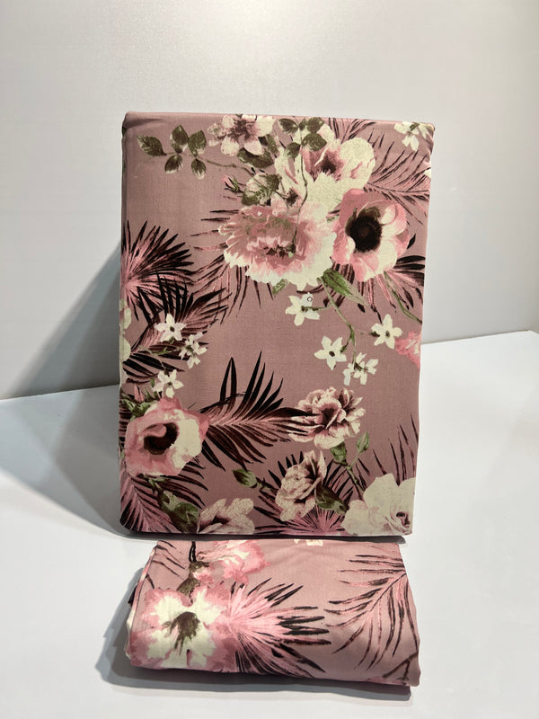 SINGLE QUILT COVER COTTON SATIN