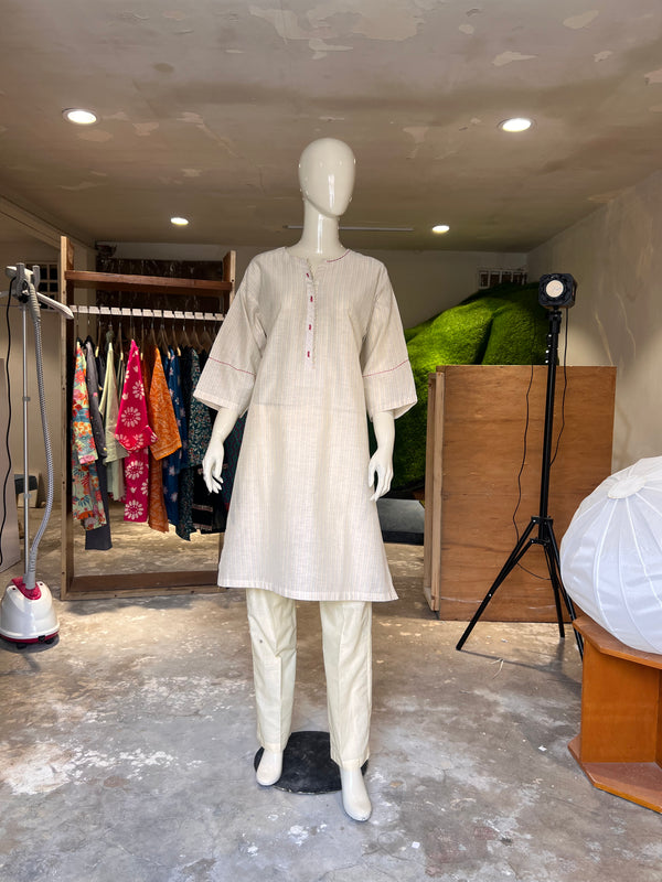 ALKARAM STITCHED SOLID SHIRT