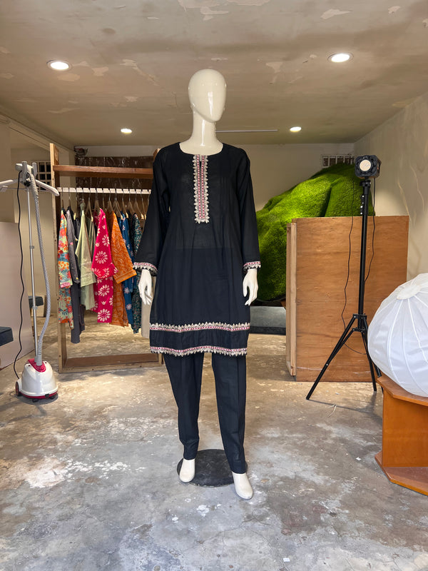 KHAADI STITCHED SOLID 2PIECE