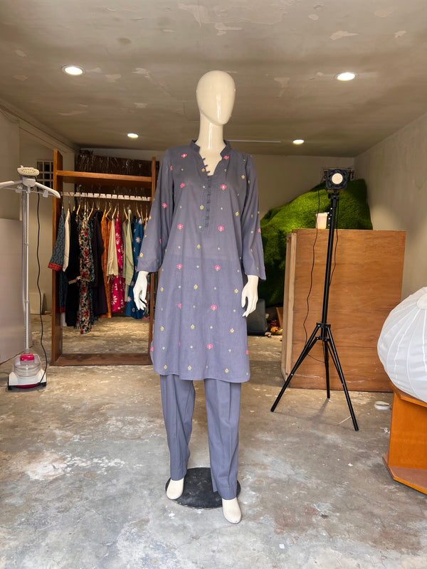 KHAADI STITCHED EMBROIDERED 2PIECE