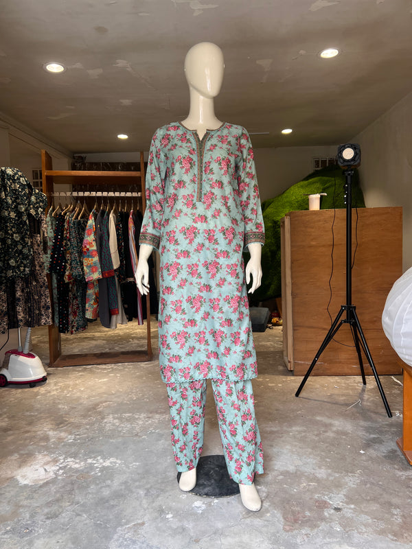 BINSAEED STITCHED PRINTED 2PIECE