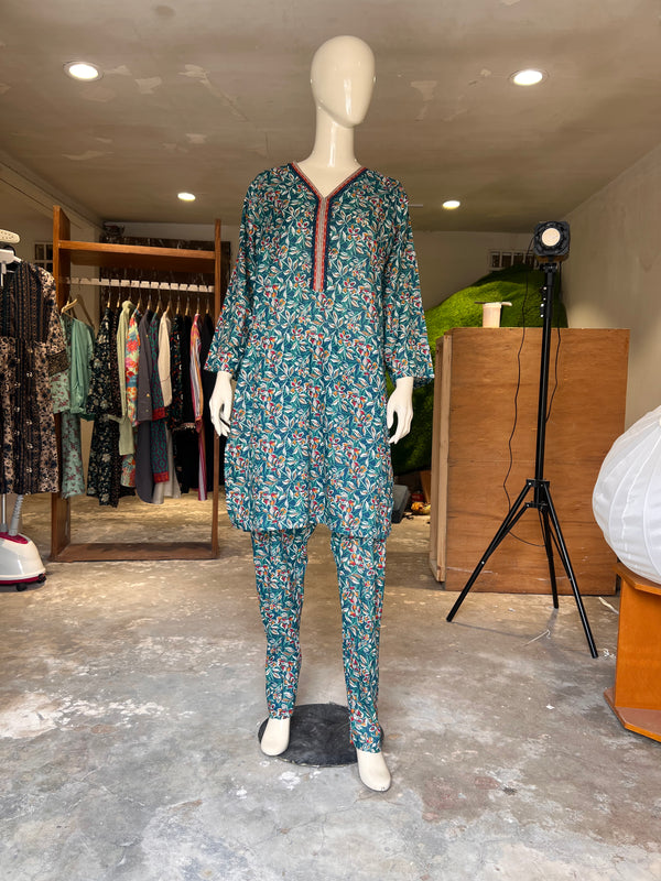BINSAEED STITCHED PRINTED 2PIECE
