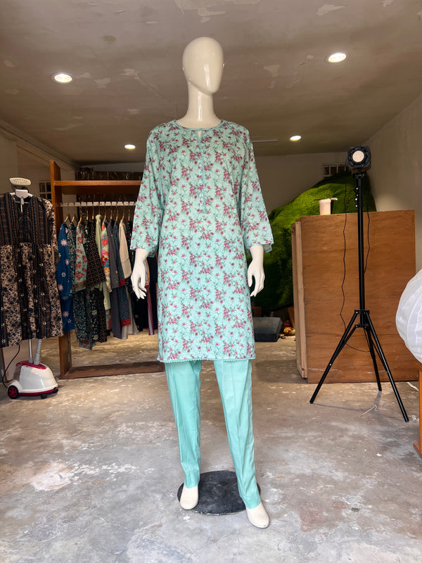 BINSAEED STITCHED PRINTED 2PIECE