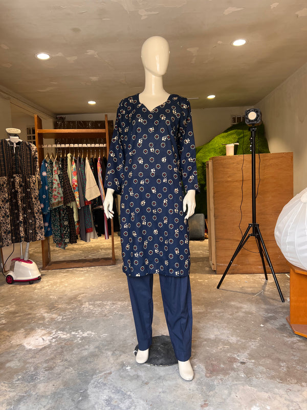 BINSAEED STITCHED PRINTED 2PIECE
