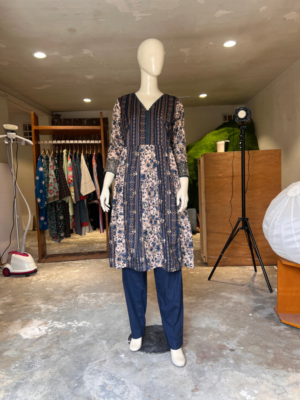 KHAADI STITCHED PRINTED 2PIECE