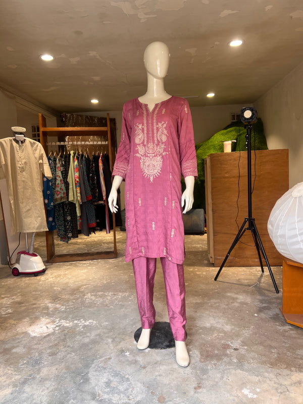 KHAADI STITCHED EMBROIDERED 2PIECE