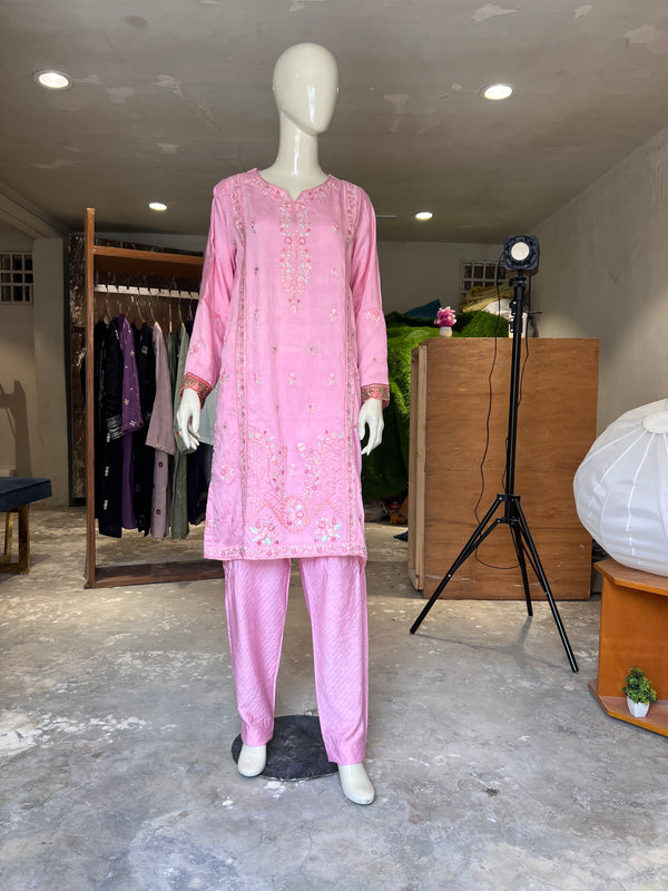 KHAADI STITCHED EMBROIDERED 2PIECE