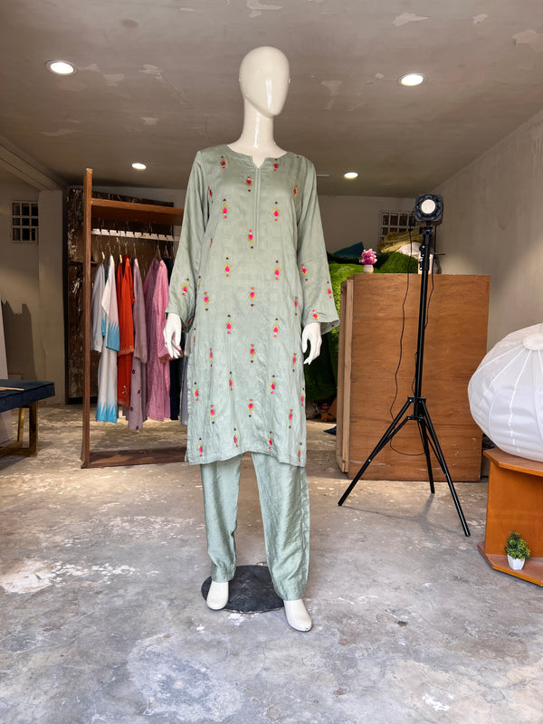 KHAADI STITCHED EMBROIDERED 2PIECE