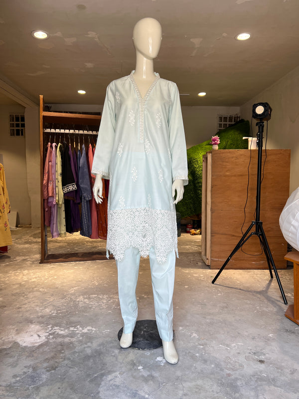 BINSAEED STITCHED EMBROIDERED 2PIECE