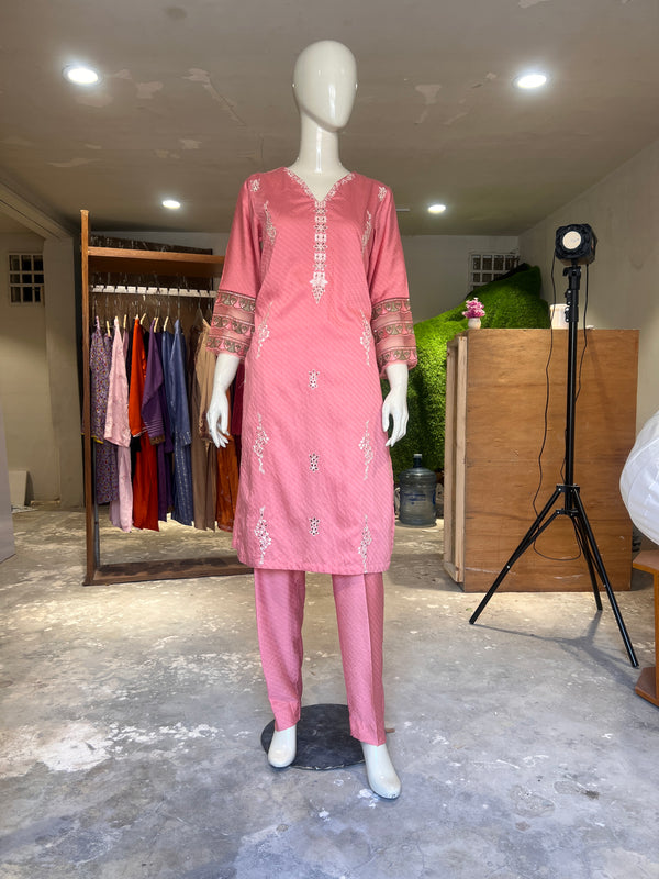 KHAADI STITCHED EMBROIDERED 2PIECE