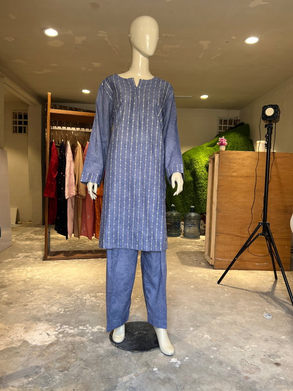 SANASAFINAZ STITCHED EMBROIDERED 2PIECE
