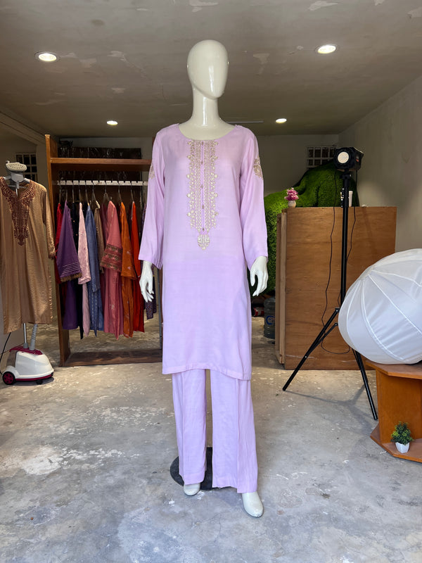 MTJ STITCHED EMBROIDERED 2PIECE