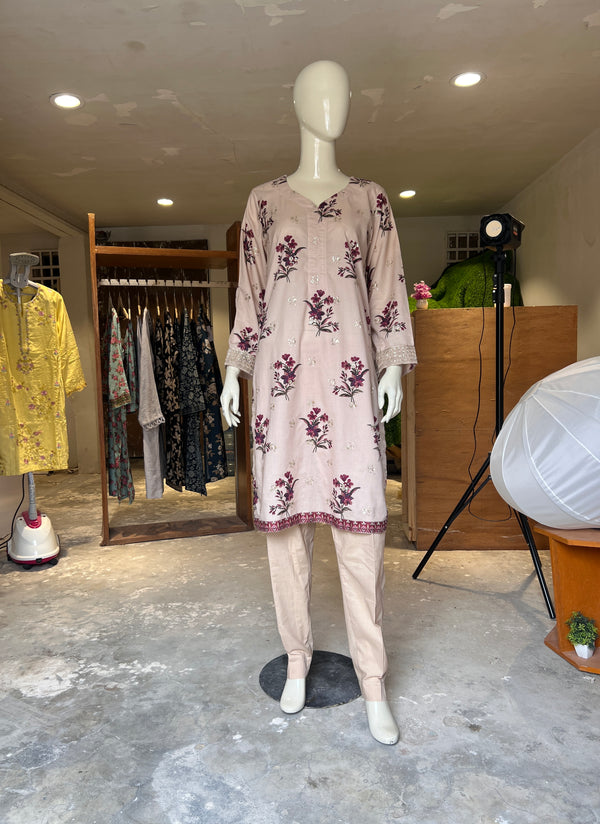 BINSAEED STITCHED EMBROIDERED 2PIECE