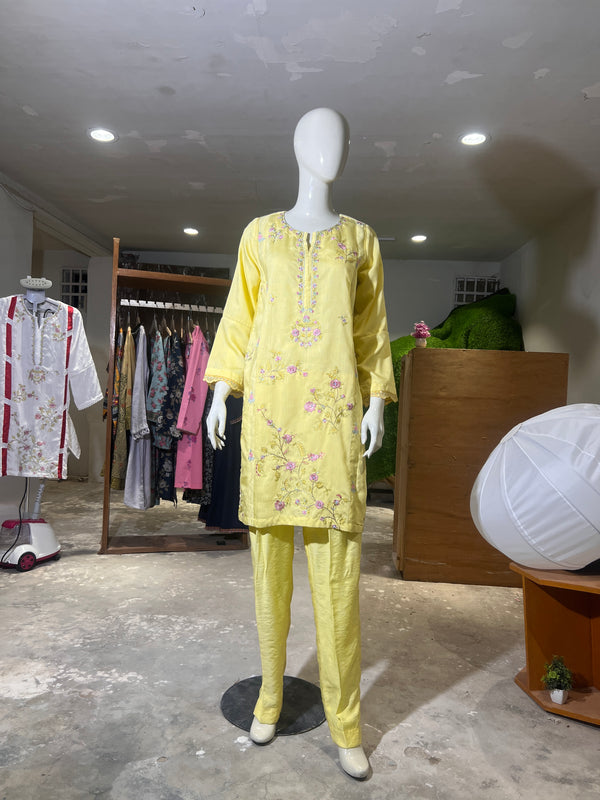KHAADI STITCHED EMBROIDERED 2PIECE