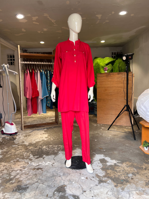 ALKARAM SOLID CO-ORD SET