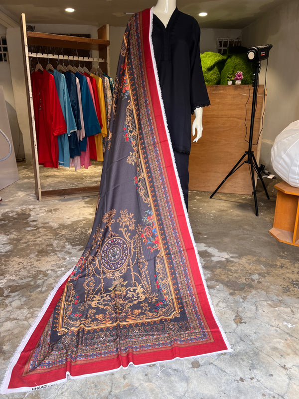 KHAADI WOOL SHAWLS