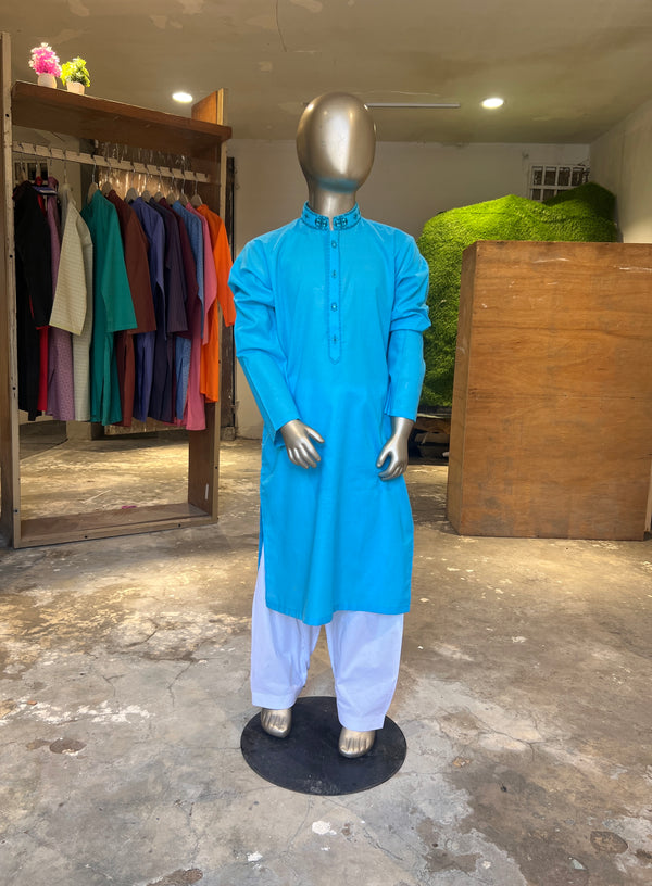 ZELLBURY EMBROIDERED STITCHED KIDS BOYS KURTA