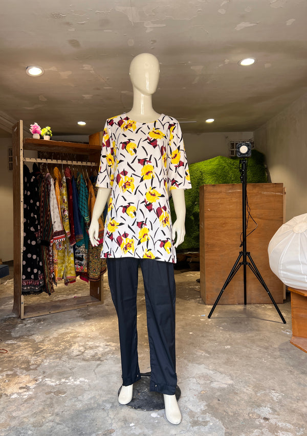 ZELLBURY STITCHED PRINTED KHADDAR SHIRT & TROUSER