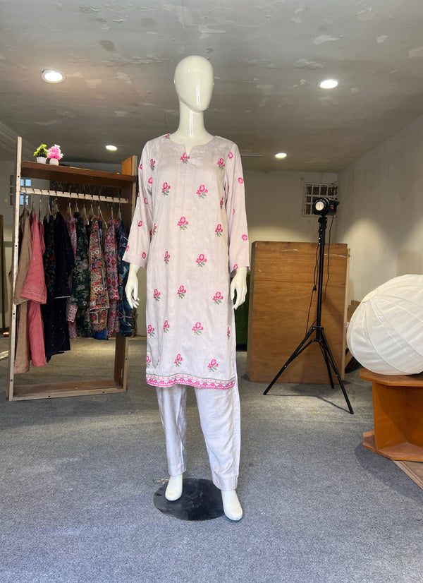 KHAADI STITCHED EMBROIDERED 2PIECE