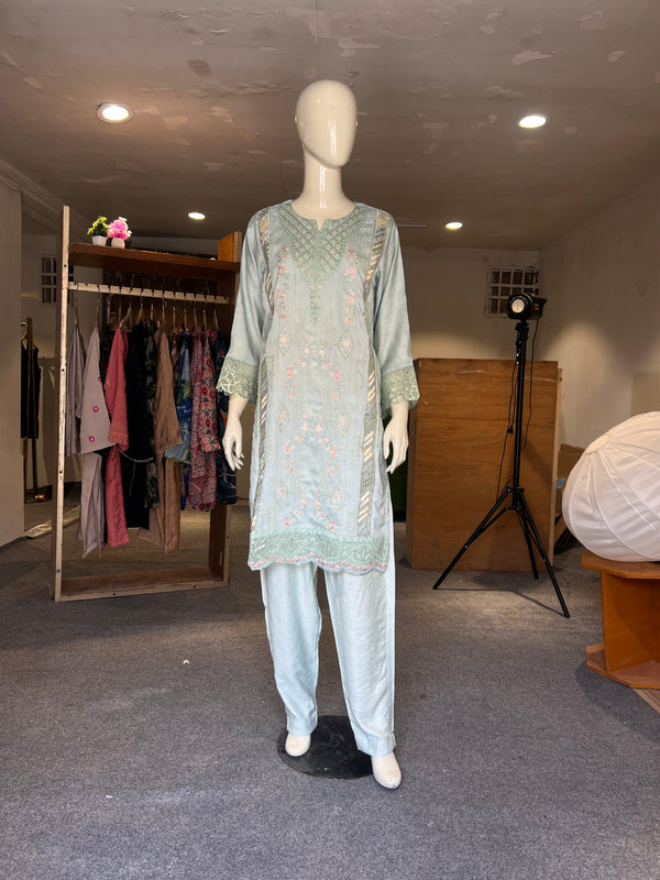 KHAADI STITCHED EMBROIDERED 2PIECE