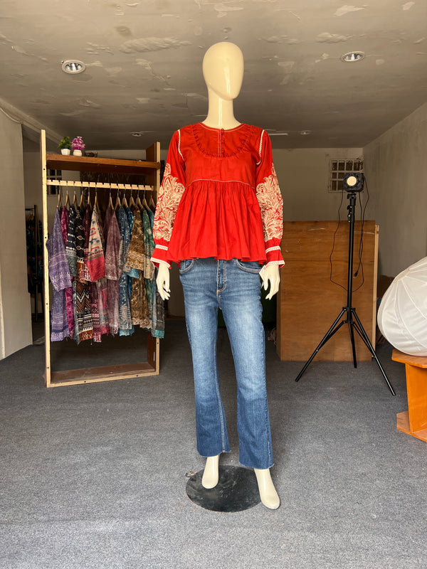 LALA EMBROIDERED STITCHED LAWN SHIRT