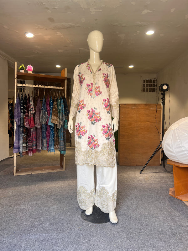 KHAADI STITCHED EMBROIDERED LUXURY 2PIECE