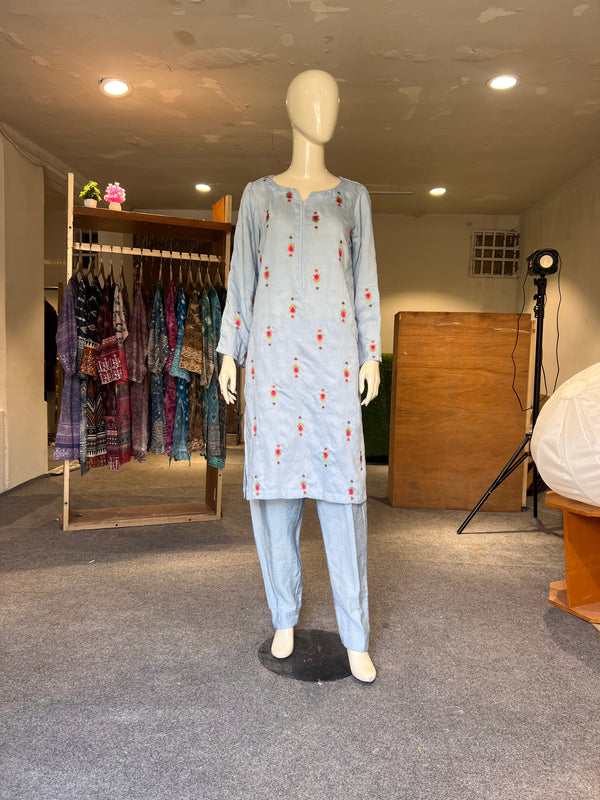 KHAADI STITCHED EMBROIDERED 2PIECE