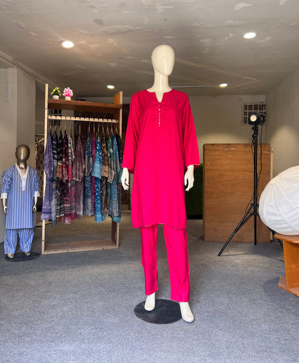 ASIMJOFA STITCHED SOLID2PIECE
