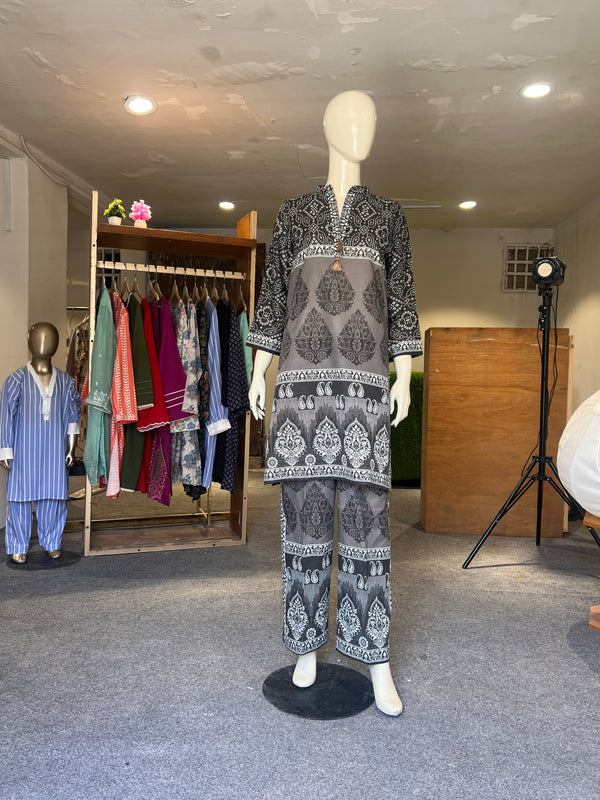 KHAADI STITCHED PRINTED KHADDAR 2PIECE