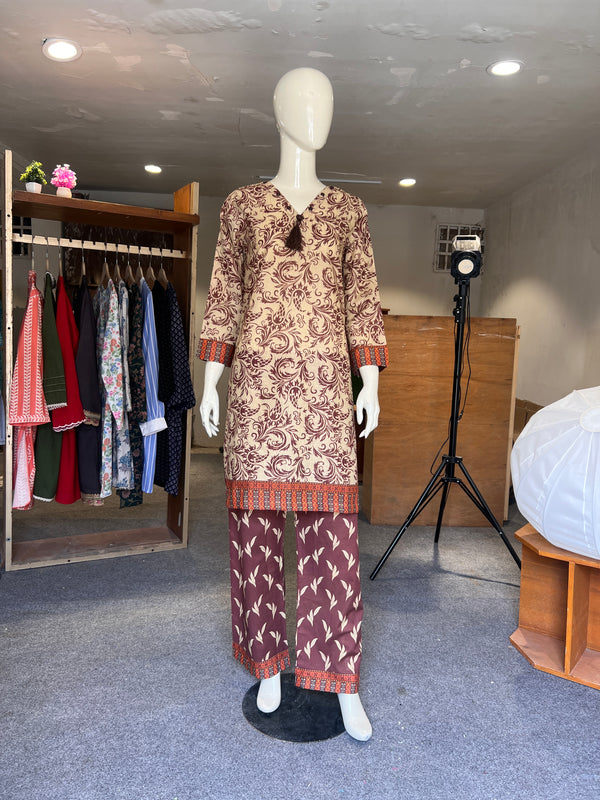 ZAHRA STITCHED PRINTED 2PIECE