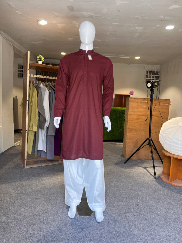 ZELLBURY EMBROIDERED MEN KURTA COTTON
