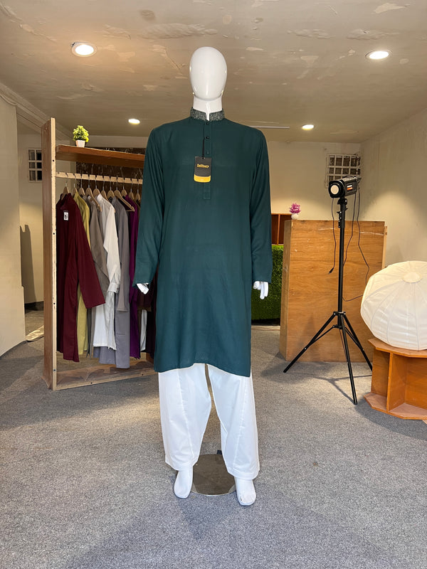 ZELLBURY EMBROIDERED MEN KURTA KARANDI