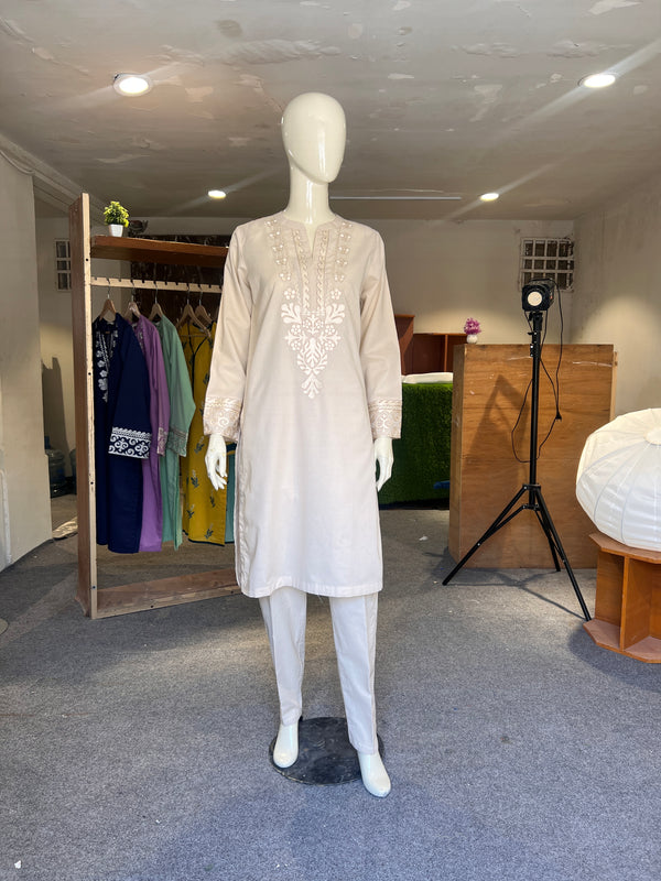 KHAADI STITCHED EMBROIDERED 2PIECE