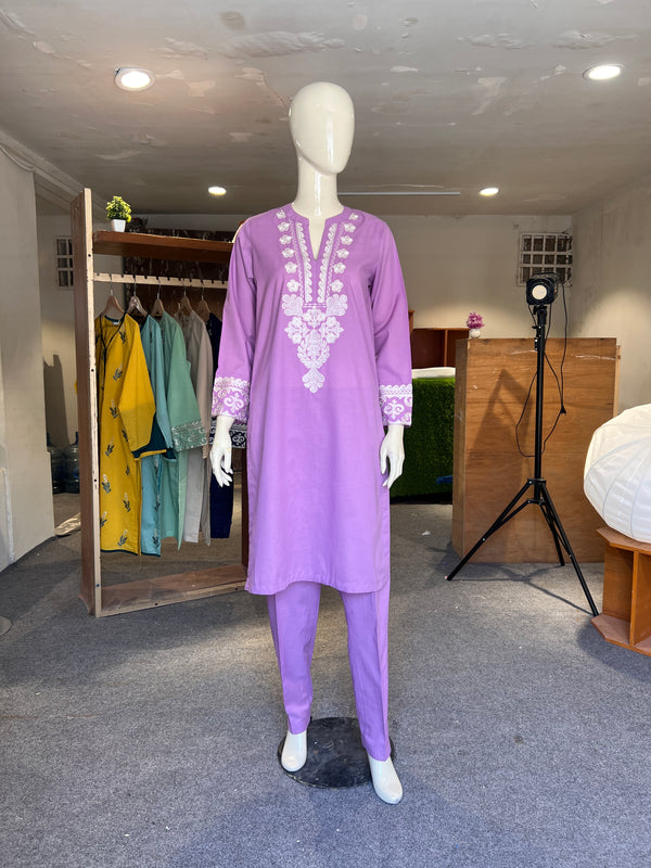 KHAADI STITCHED EMBROIDERED 2PIECE