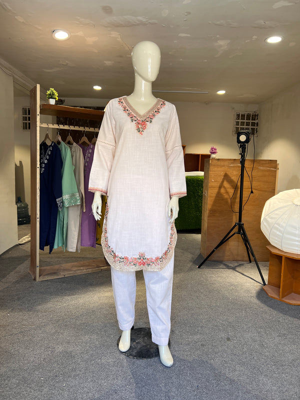 KHAADI STITCHED EMBROIDERED 2PIECE