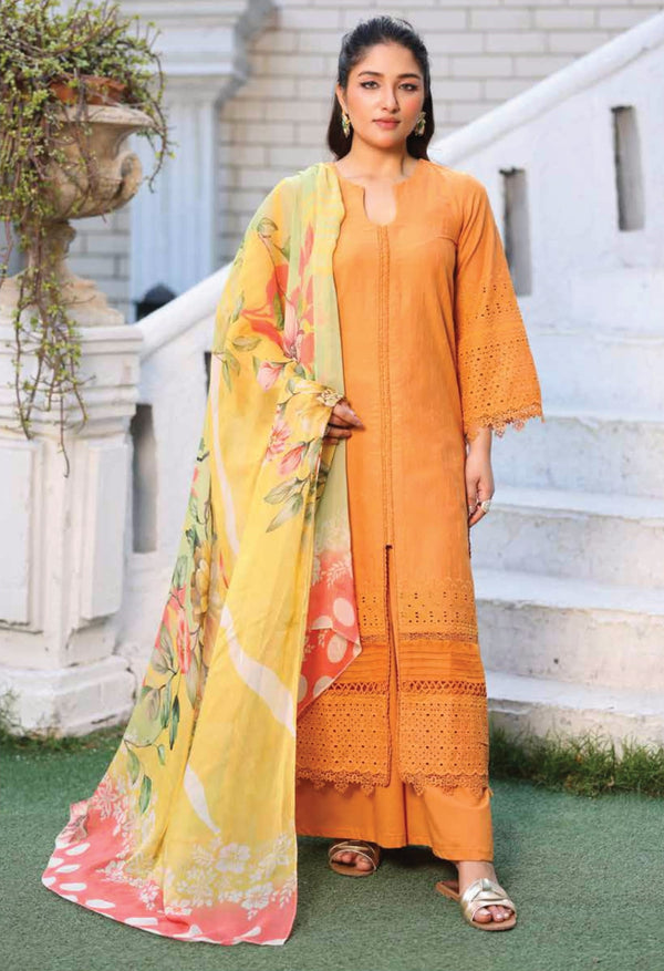 SHAZMINA BY JOHRA 3PC CHIKANKARI