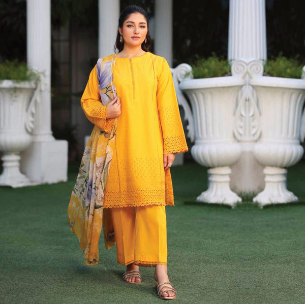 SHAZMINA BY JOHRA 3PC CHIKANKARI