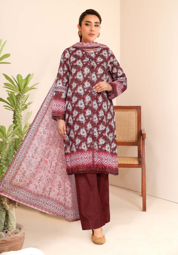 ISAM BY JOHRA 3PC PRINTED LAWN