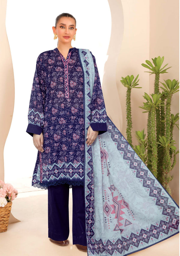 ISAM BY JOHRA 3PC PRINTED LAWN