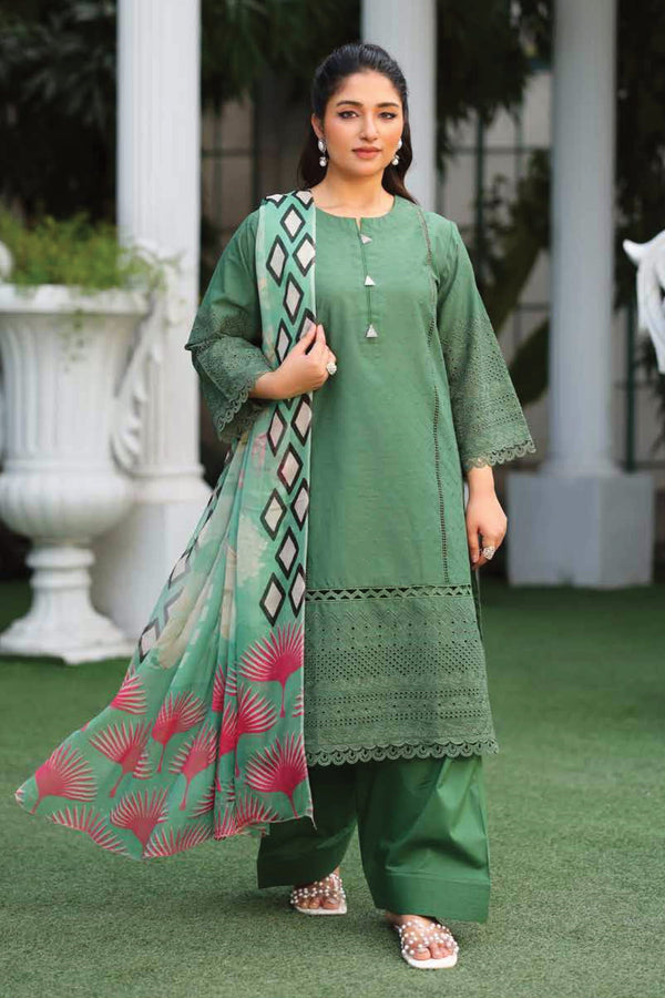 SHAZMINA BY JOHRA 3PC CHIKANKARI