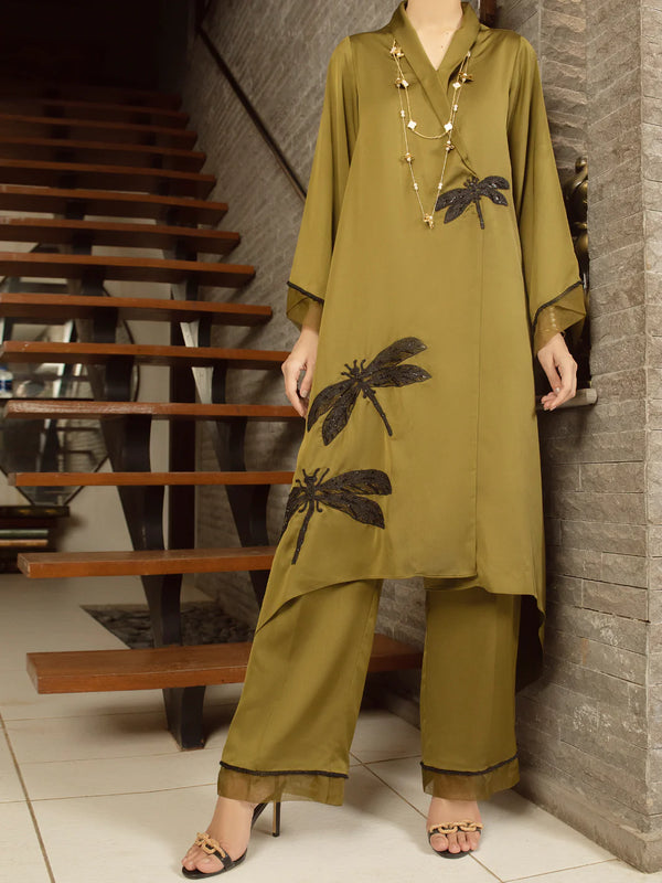 ALMIRAH Green 2 Piece Formal Stitched - AL-2PS-LS-367