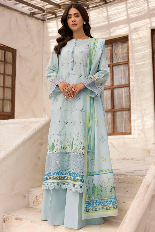 MOTIFZ DIGITAL PRINTED EMBROIDERED UNSTITCHED 3PIECE LAWN