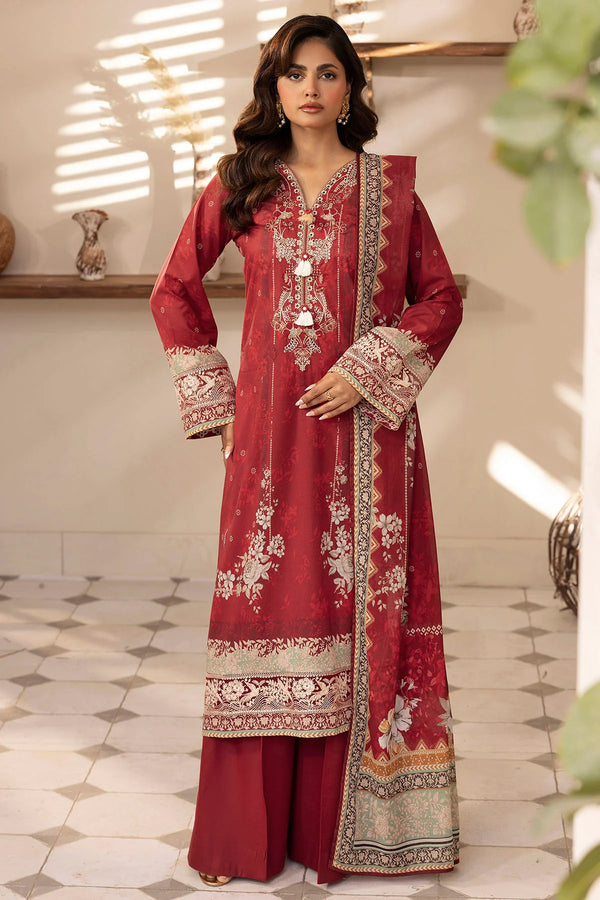 MOTIFZ DIGITAL PRINTED EMBROIDERED UNSTITCHED 3PIECE LAWN