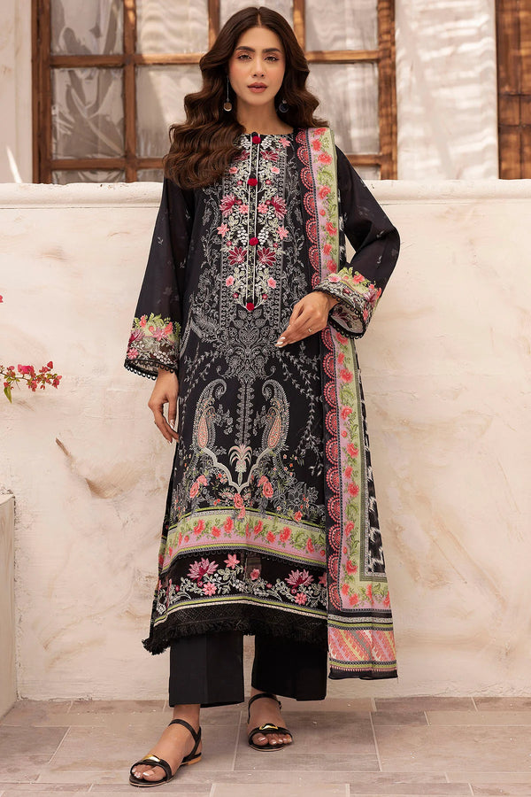 MOTIFZ DIGITAL PRINTED EMBROIDERED UNSTITCHED 3PIECE LAWN