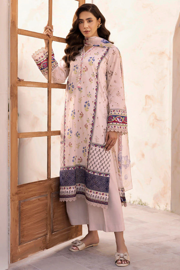 MOTIFZ DIGITAL PRINTED EMBROIDERED UNSTITCHED 3PIECE LAWN