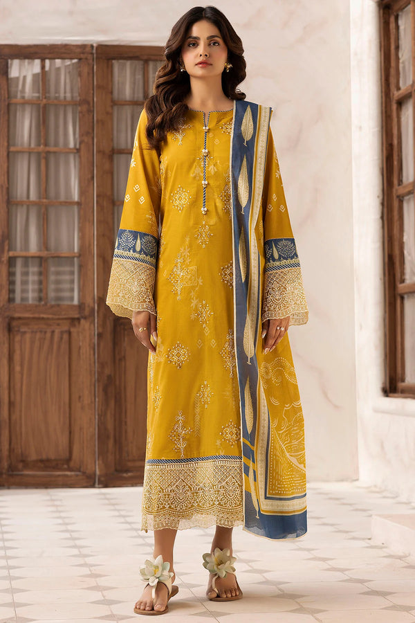 MOTIFZ DIGITAL PRINTED EMBROIDERED UNSTITCHED 3PIECE LAWN