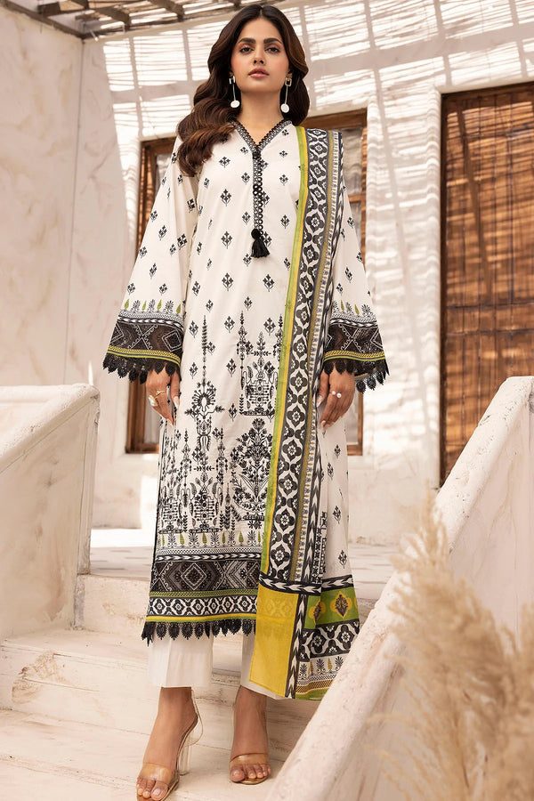 MOTIFZ DIGITAL PRINTED EMBROIDERED UNSTITCHED 3PIECE LAWN