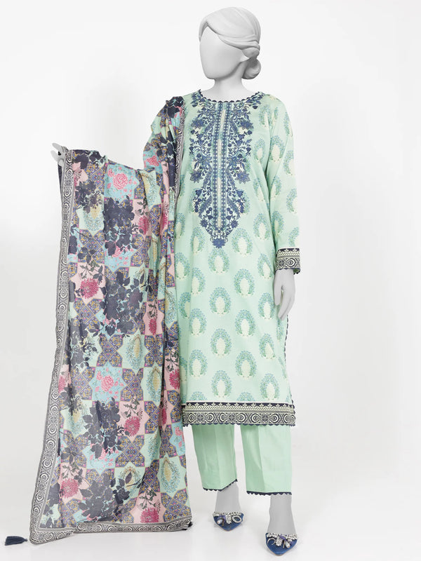 PANJNAD UNSTITCHED EMBROIDERED 3PIECE LAWN