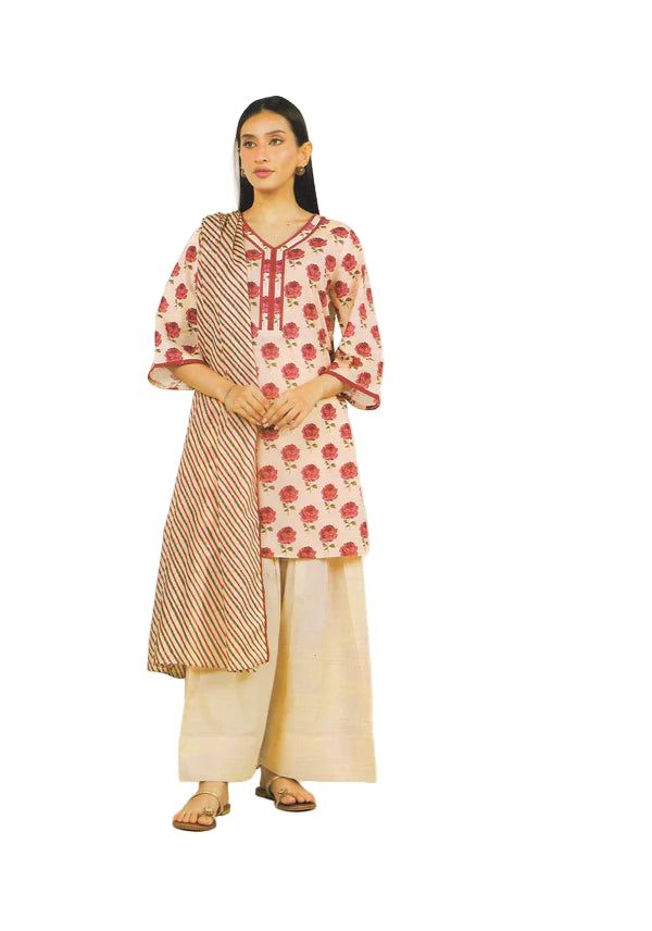 ALKARAM UNSTITCHED PRINTED 3PIECE LAWN